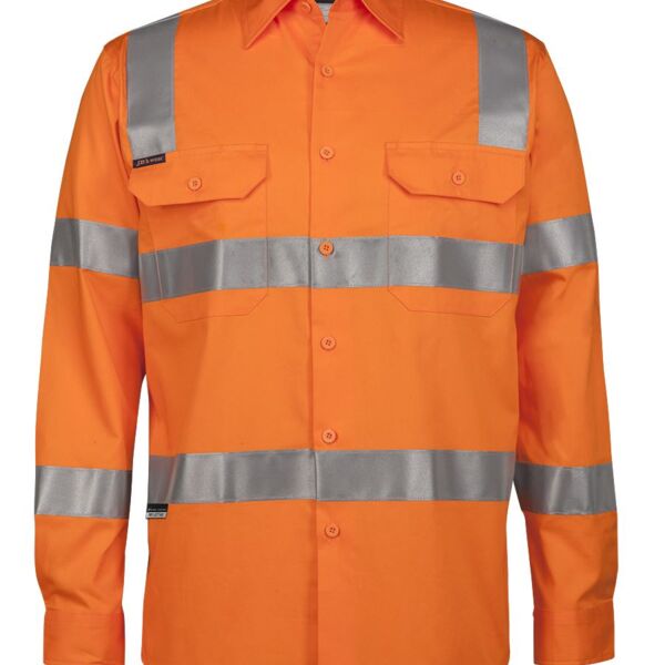 Hi Vis (D+N) L/S 150G Aust. Rail Work Shirt Thumbnail