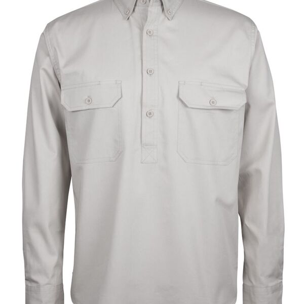 C OF C Longreach L/S Closed Front Shirt  Thumbnail