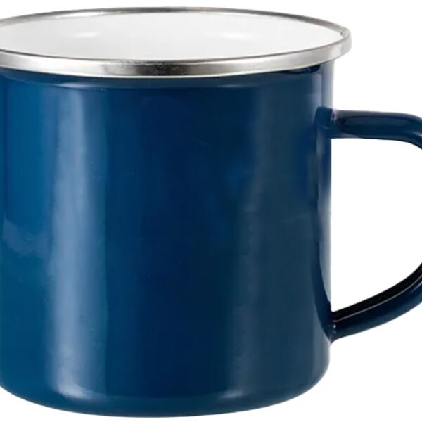 Dark Blue Enamel Mug Thumbnail