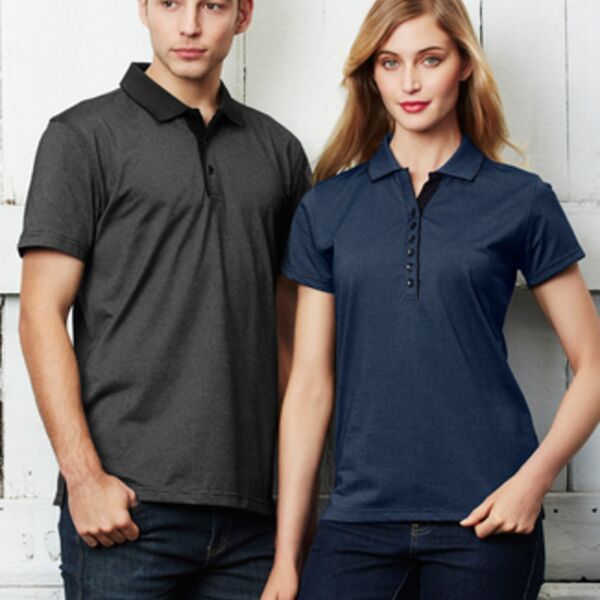 BIZ COLLECTION Mens Shadow Polo Thumbnail