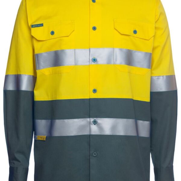 JB's WEAR Hi Vis L/S (D+N) 150G Work Shirt Thumbnail