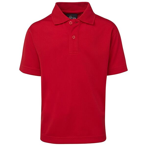 PODIUM Kids S/S Poly Polo Black 4 Thumbnail