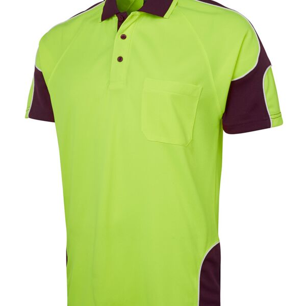 Hi Vis S/S Arm Panel Polo Thumbnail