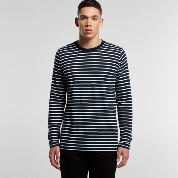 AS COLOUR Mens Match Stripe L/S Tee Thumbnail