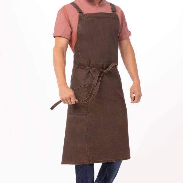 CHEF WORKS Denver Chefs Cross-Back Bib Apron Thumbnail