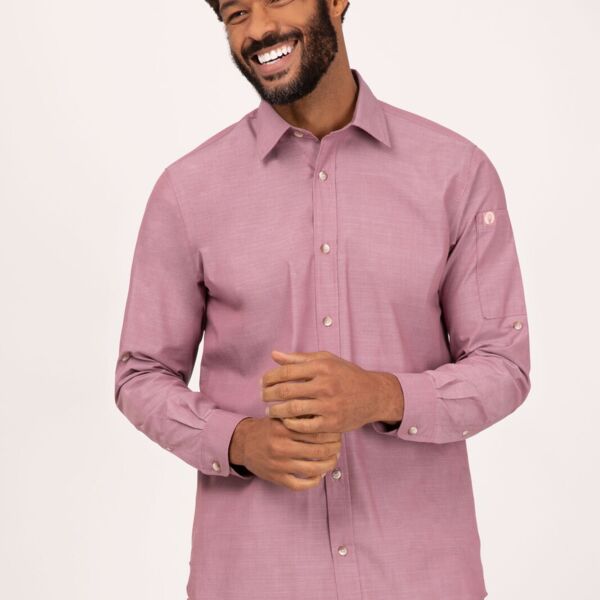 CHEF WORKS Mens Chambray Shirt Thumbnail