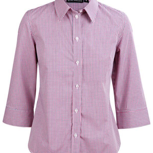 WINNING SPIRIT Ladies’ two tone Mini Gingham 3/4 Thumbnail