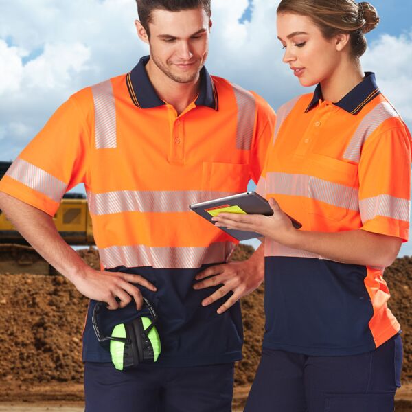 WINNING SPIRIT Unisex Truedry® Biomotion Segmented S/S Safety Polo Thumbnail