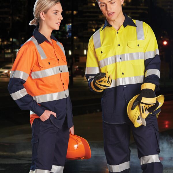 WINNING SPIRIT biomotion day/night light weight safety shirt with x back tape configuration Thumbnail