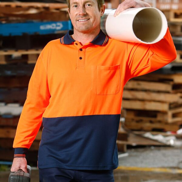 WINNING SPIRIT High Visibility Long Sleeve Polo Thumbnail